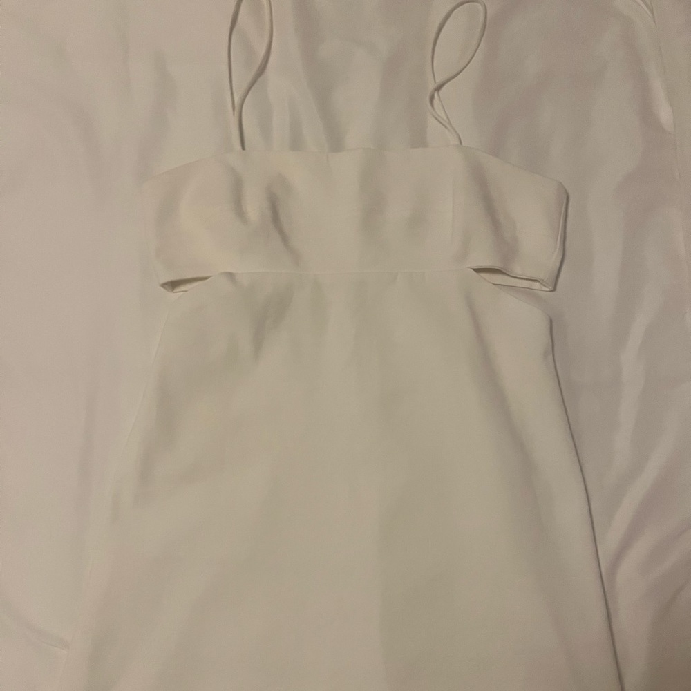 Zara White Cutout Mini Dress